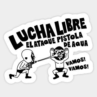 El ataque Pistola de agua.mono Sticker